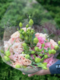 19 Stiele Eustoma (70 cm) rosa
