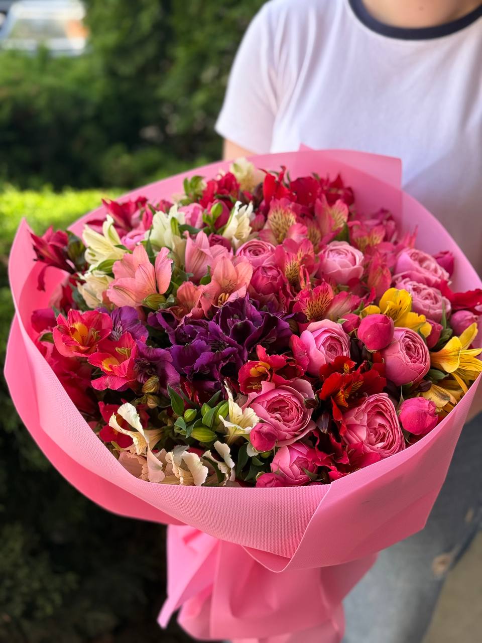 Bouquet 39 Piwoniowe Light & Alstroemeria