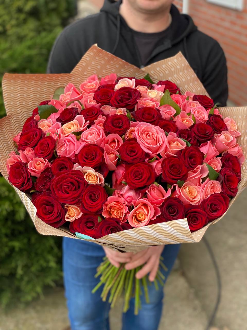 101 Rosen Miss Piggy und Rot