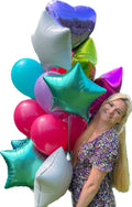 Vergessen Sie nicht: Ballonset (10 Folien und 10 Latexballons Assorti)