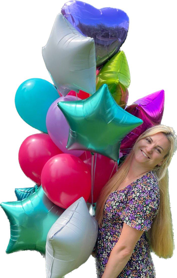 Vergessen Sie nicht: Ballonset (10 Folien und 10 Latexballons Assorti)