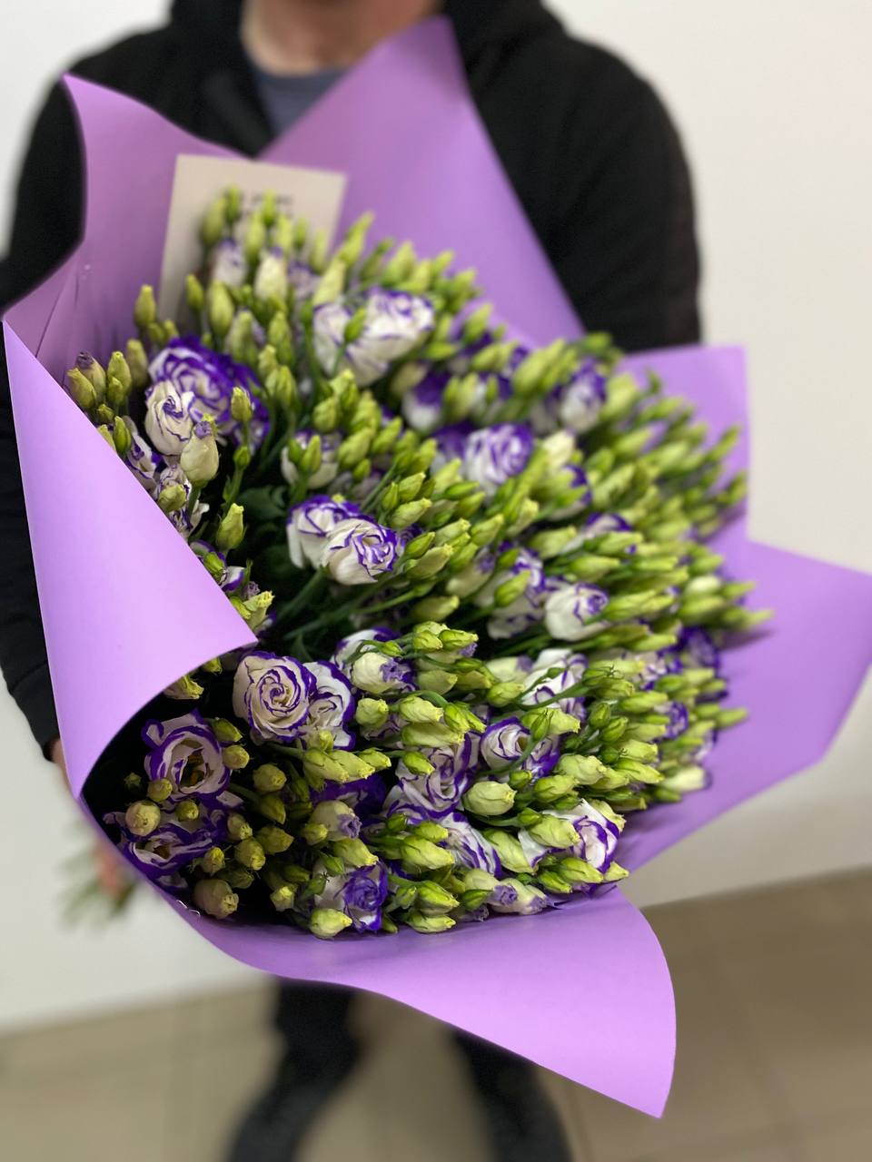 19 Stiele Eustoma (70 cm) violett
