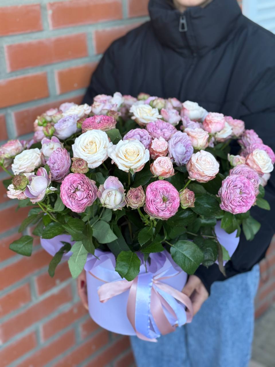 Hutbox XL 51 Rosen (Sorten Bombastic, Lavender)