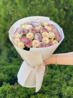 39 pfingstrosenartige Rosen Tanya und Lavender