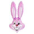 Folienballon Hase (Farbe Rosa)
