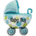 Folienballon Kinderwagen Junge