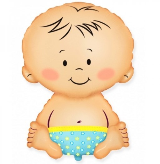 Folienballon Baby Junge