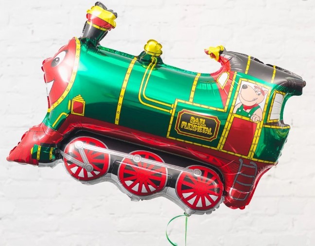 Folienballon Lokomotive (Grün)