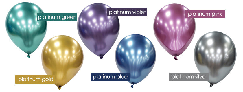 Chrome-Luftballon 1 Stk. Mit Hi-Float
